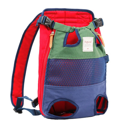 Stylish pet carrier with bright colours