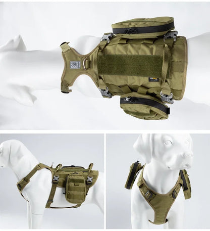 Military Backpack Service Dog Harness