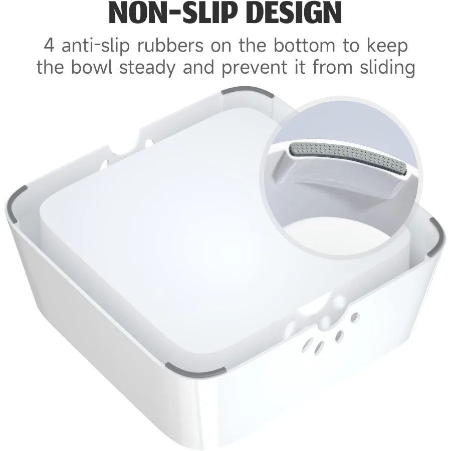 Splash-proof pet bowl