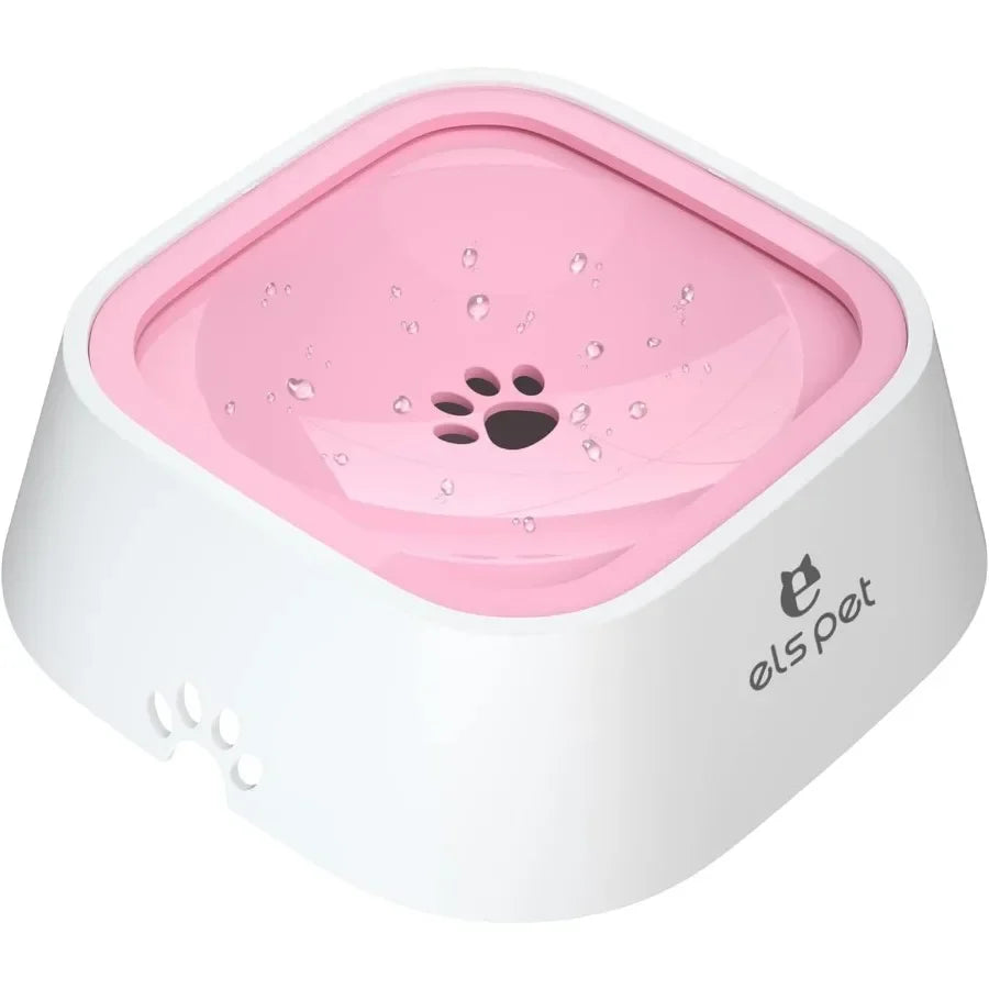 No spill pet bowl pink