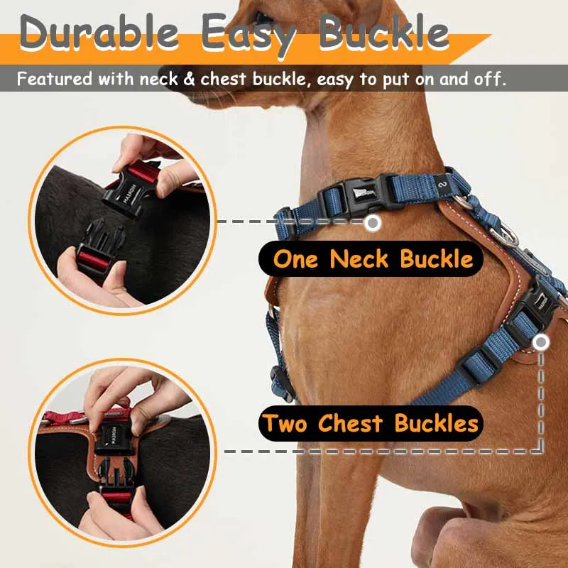 adjustable leather pet vest