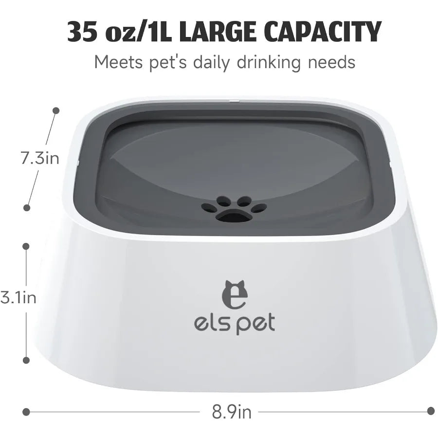 Durable pet water bowl sizing