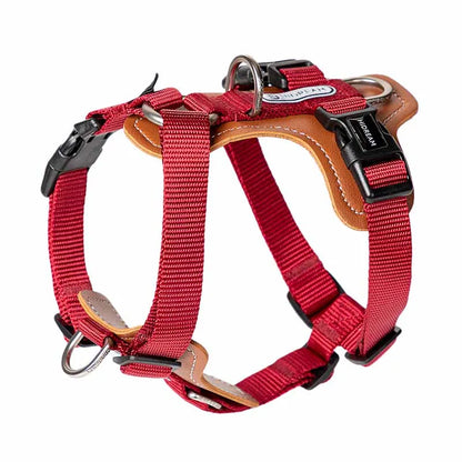 stylish dog harness red